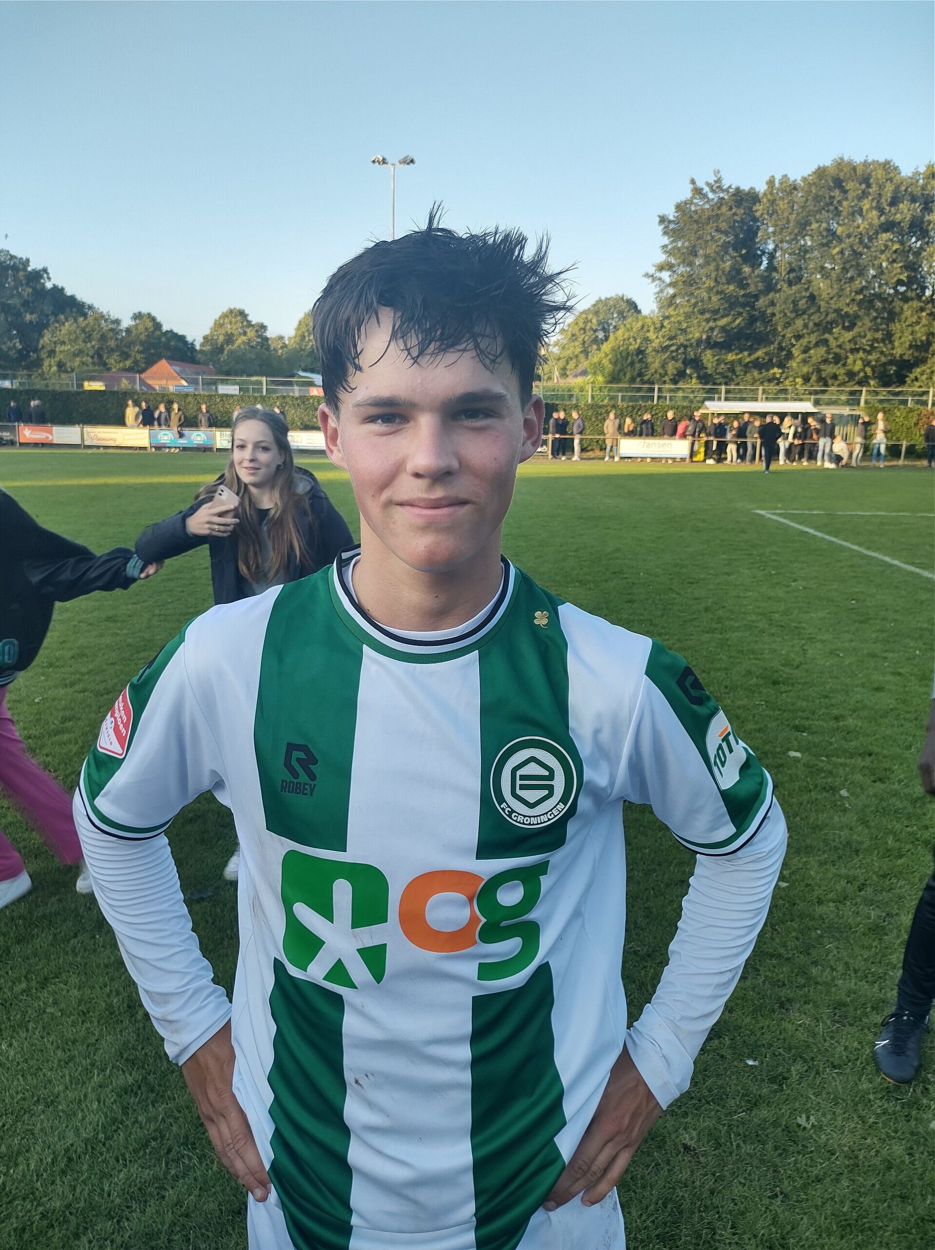 Thom van Bergen maakte vlak na rust de beslissende treffer