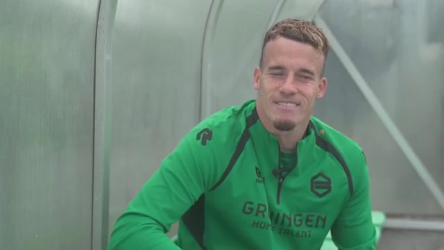 Etienne Vaessen tijdens een eerder interview bij FC Groningen