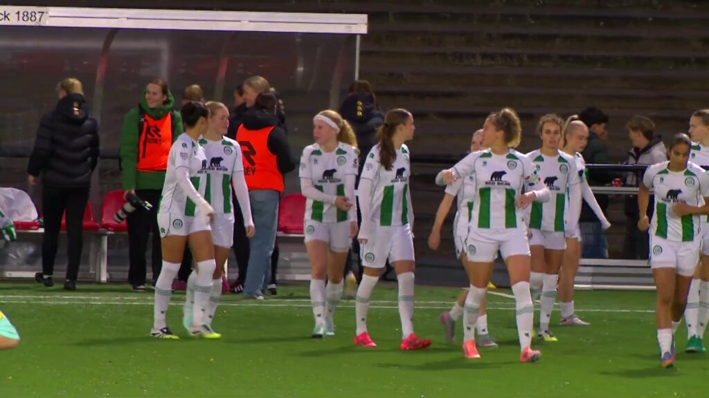 FC Groningen Vrouwen voor een eerdere wedstrijd