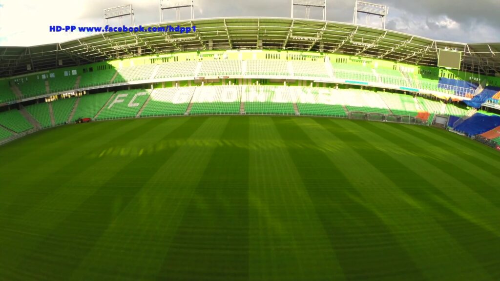 Het veld en de tribunes van Euroborg, archiefbeeld
